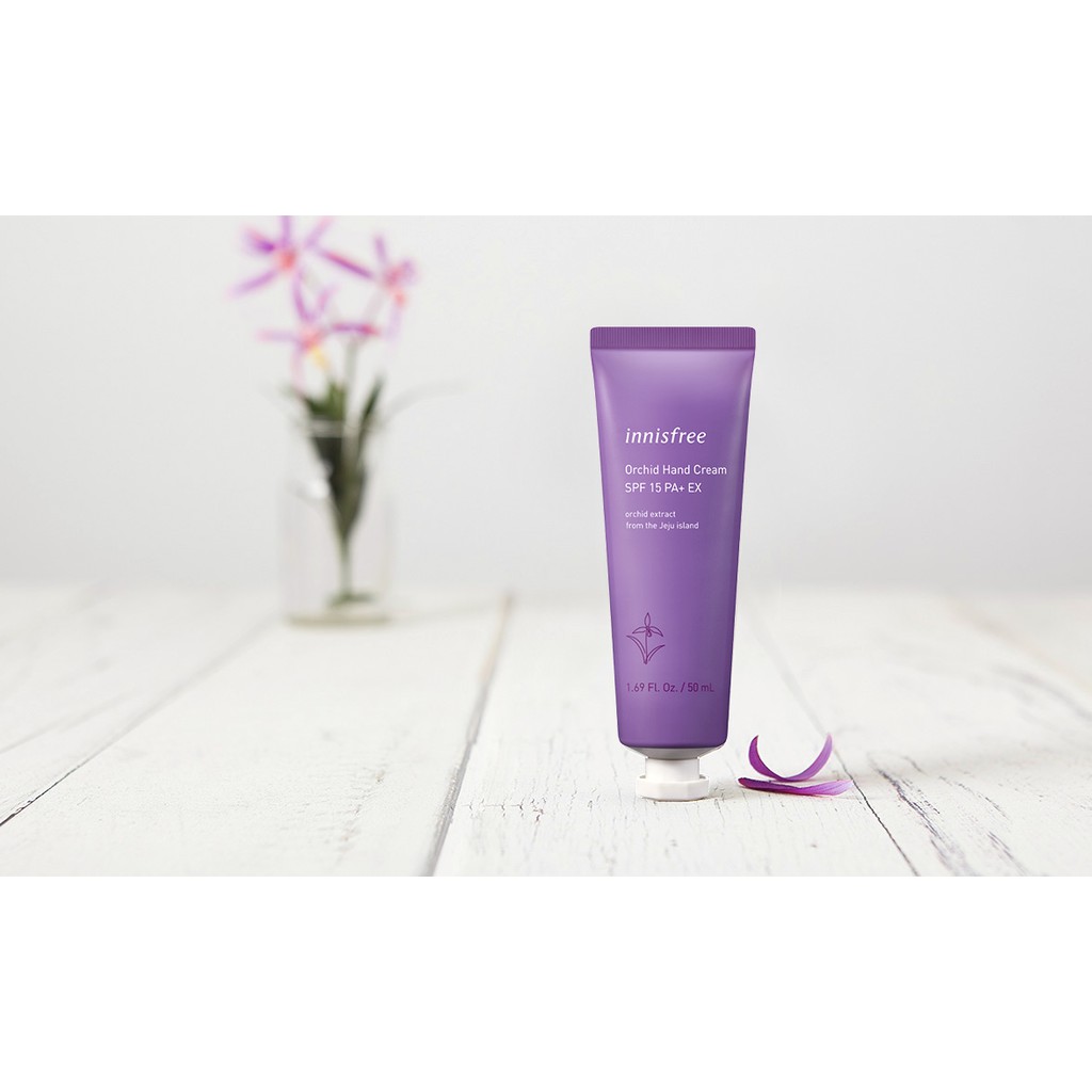 Kem dưỡng da tay từ hoa lan innisfree Orchid hand cream SPF15 PA+ EX 50ml