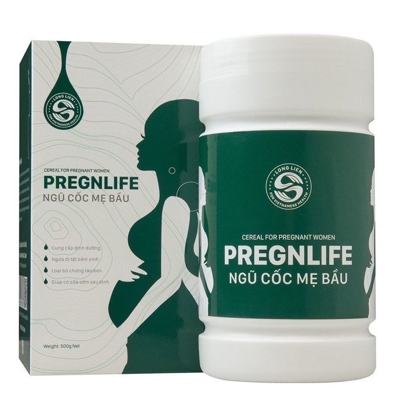 [Organic] Ngũ Cốc Bà Bầu Pregnlife Cao Cấp Siêu Dinh Dưỡng, Con Tăng Cân Đều Đặn (500gr), 14 Loại Hạt Dinh Dưỡng