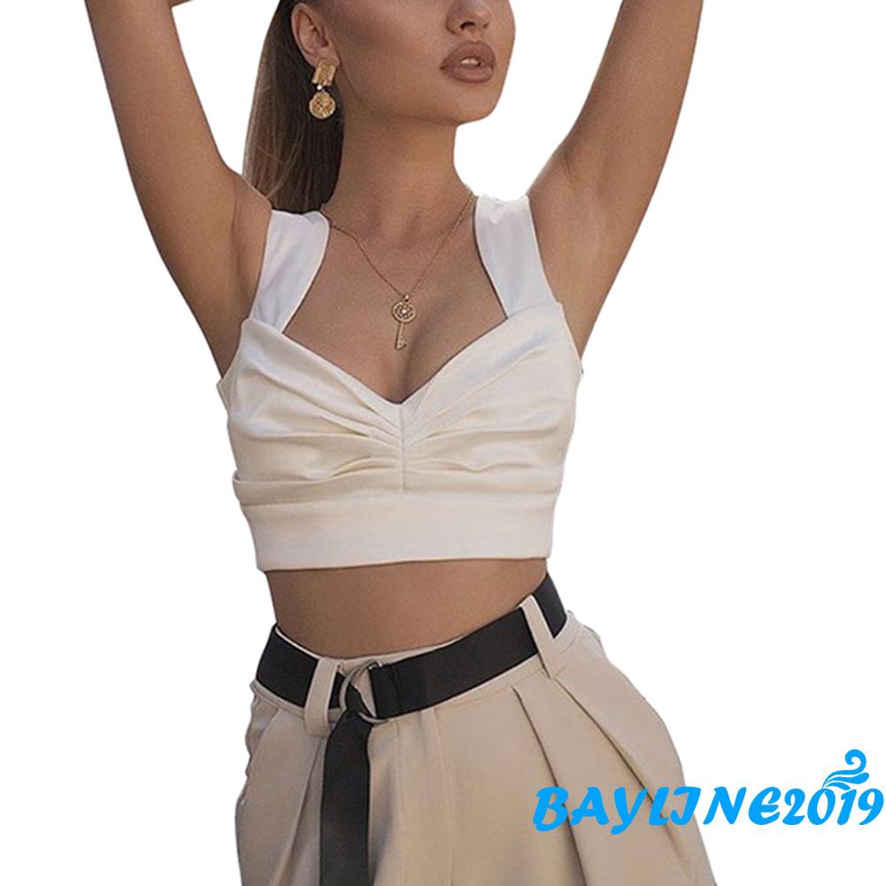 Áo Hai Dây Màu Trơn Gợi Cảm Cho Nữ Giới