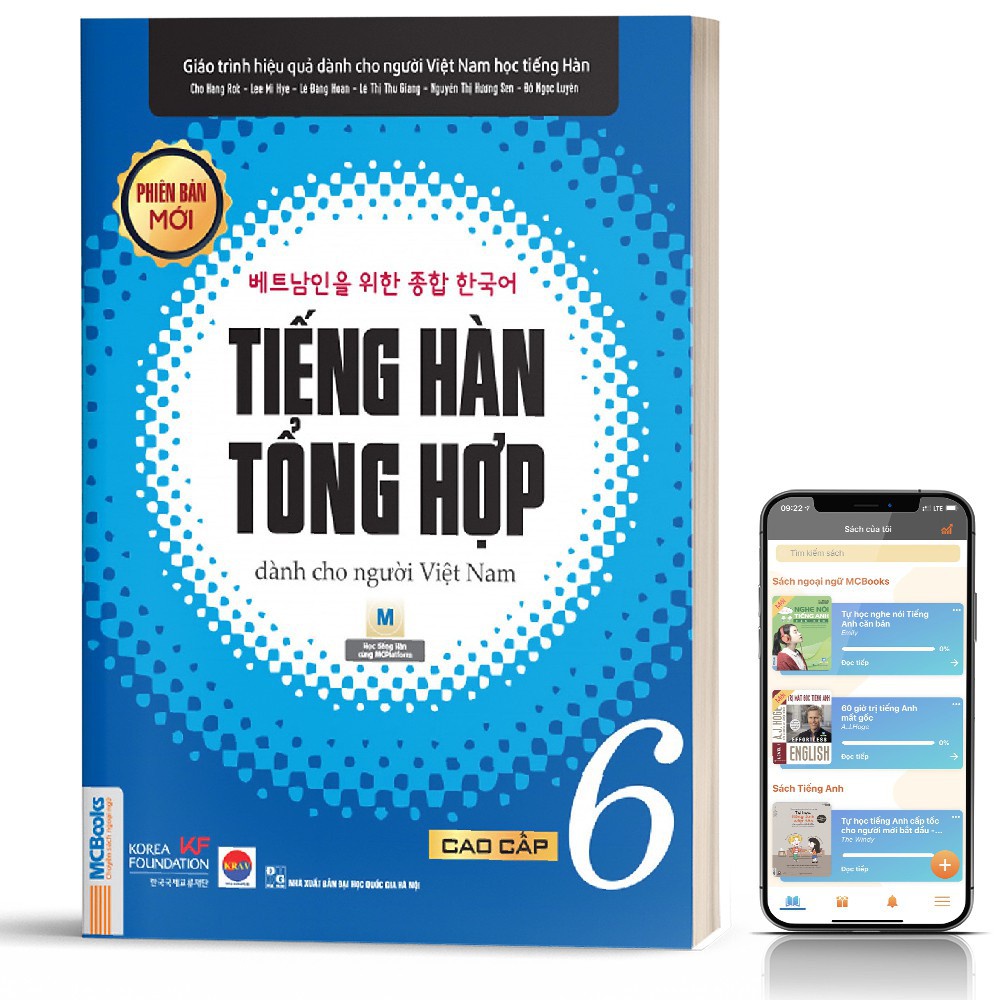 Sách Giáo Trình Tiếng Hàn Tổng Hợp Cao Cấp 6 Bản Đen Trắng MCKO8585