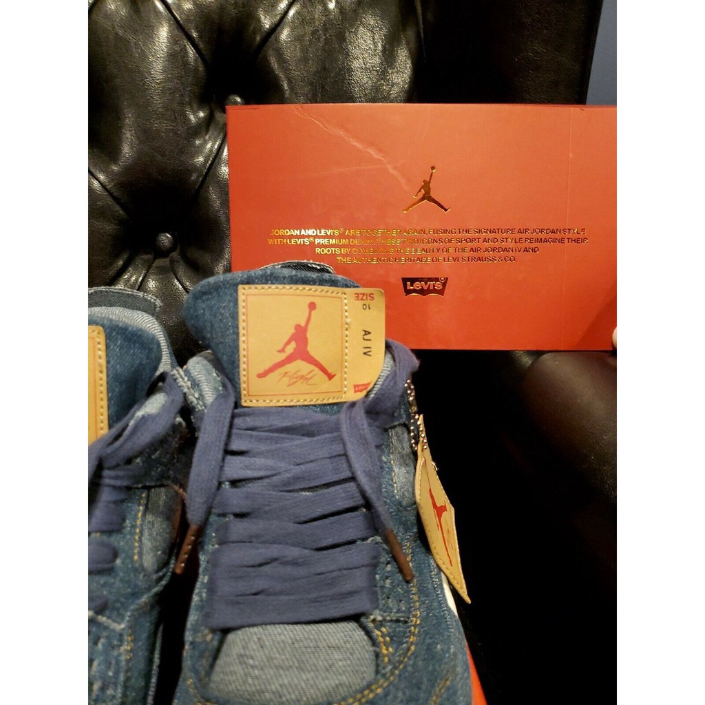 Lịch sử giá 100% chính hãng Nike air jordan 4 x levis Giày bóng rổ màu xanh  denim cập nhật 4/2023 - BeeCost