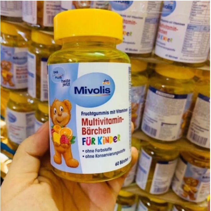 Kẹo gấu bổ sung Multi Vitamin Mivolis Đức vị trái cây cho trẻ em hộp 60 viên - Shop Viloet
