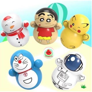 Đồ Chơi Lật Đật Mini đáng yêu DORAEMON SQUID GAME CHIM CÁNH CỤT Duashop