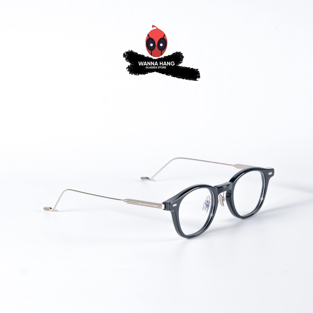 Gọng kính cận nam nữ tròn đẹp cao cấp chống tia UV thời trang Hàn Quốc Wanna Hang EDDY WHGM110