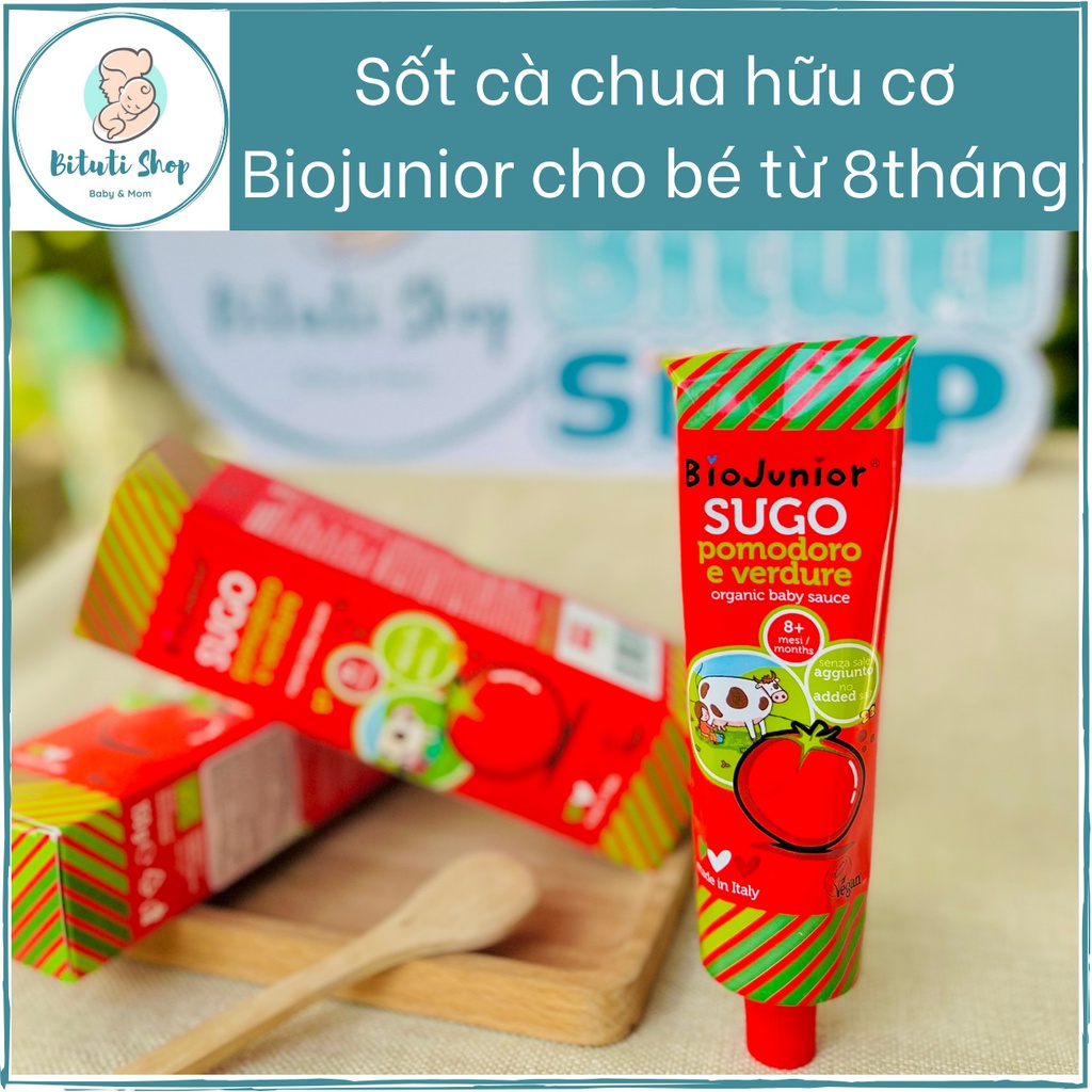 (Date 2022) Sốt cà chua hữu cơ BioJinior nội địa Ý cho bé từ 8tháng - Bituti Shop