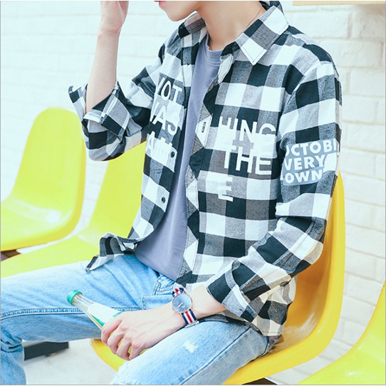 [Mã FAMAYMA2 giảm 10K đơn 50K] { Sale } Áo sơ mi khoác kẻ caro ASALA nam nữ đa năng SM 170 | BigBuy360 - bigbuy360.vn