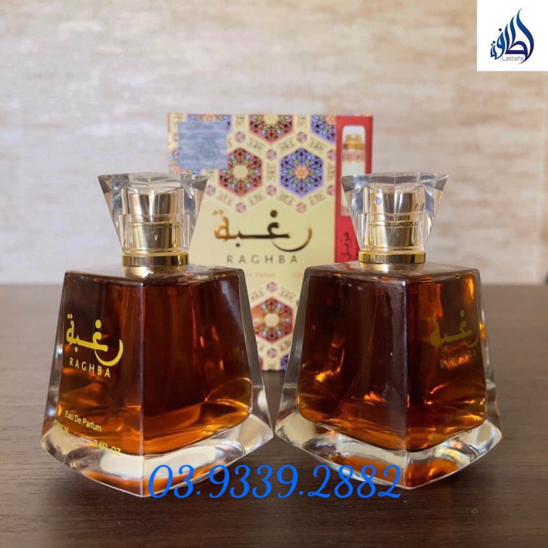 Nước hoa DUBAI Raghba - lattafa 30ml