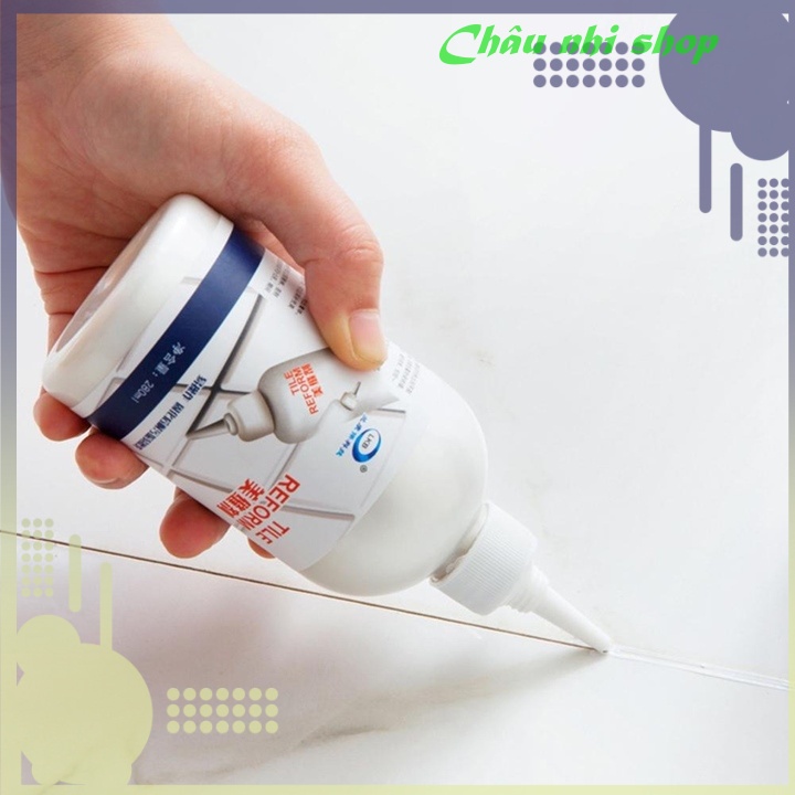 Keo dán mạch gạch 2 thành phần cao cấp lọ 280 ml màu trắng