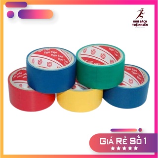  Băng keo simili 3.5F 5F băng keo dán gáy tập dán lề đầy đủ các màu Xanh lá Vàng Đỏ Xanh dương 