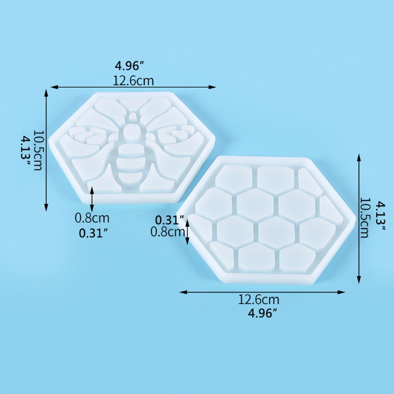 Khuôn Làm Đồ Trang Sức Hình Tổ Ong Bằng Nhựa Resin