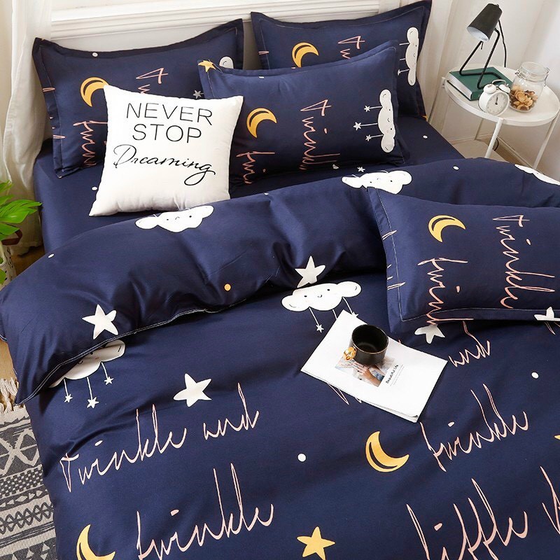 [FREE SHIP] Chăn Ga và Gối Cotton Poly Dream Night phân phối chính hãng Sakura JP