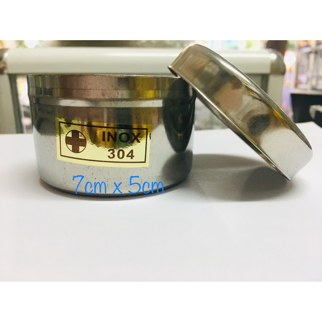 Hộp đựng bông cồn Inox các cỡ