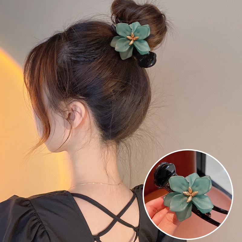 Kẹp Tóc Hình Hoa Phong Cách Hàn Quốc Dễ Thương Cho Nữ