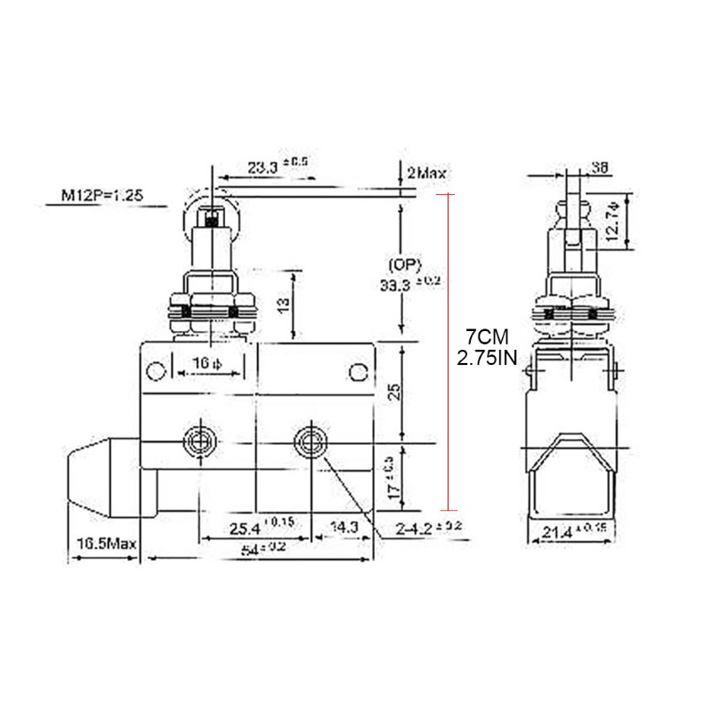 Công Tắc Giới Hạn Chuyên Dụng AZ-7311 10A380V