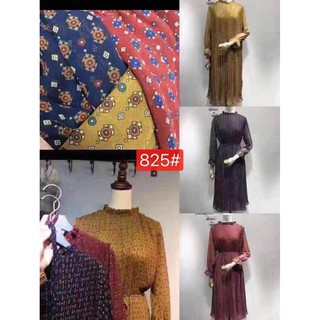 G02. 825. đầm hoa nhí tay dài