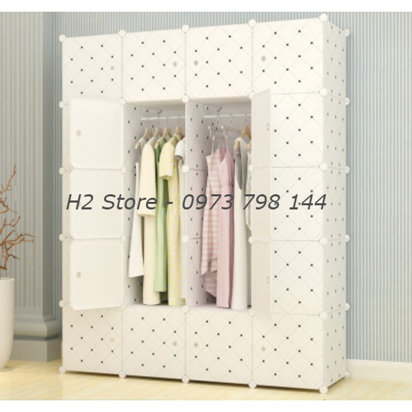 [RẺ NHẤT SHOPEE] TỦ NHỰA LẮP GHÉP 20 Ô VÁCH TRẮNG CHẤM BI ĐỂ ĐỒ ĐA NĂNG THÔNG MINH CHO BÉ sâu 47cm