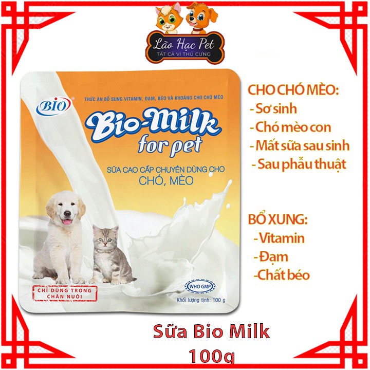 Sữa dinh dưỡng cho chó mèo nhỏ - sữa Bio milk