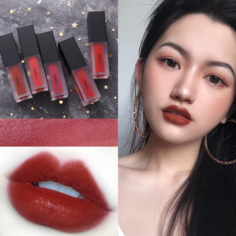 GELLA`S® Make Up Moisturizing Liquid Lipstick Whiten Lip Glaze Velvet Matte Lip Gloss | BigBuy360 - bigbuy360.vn