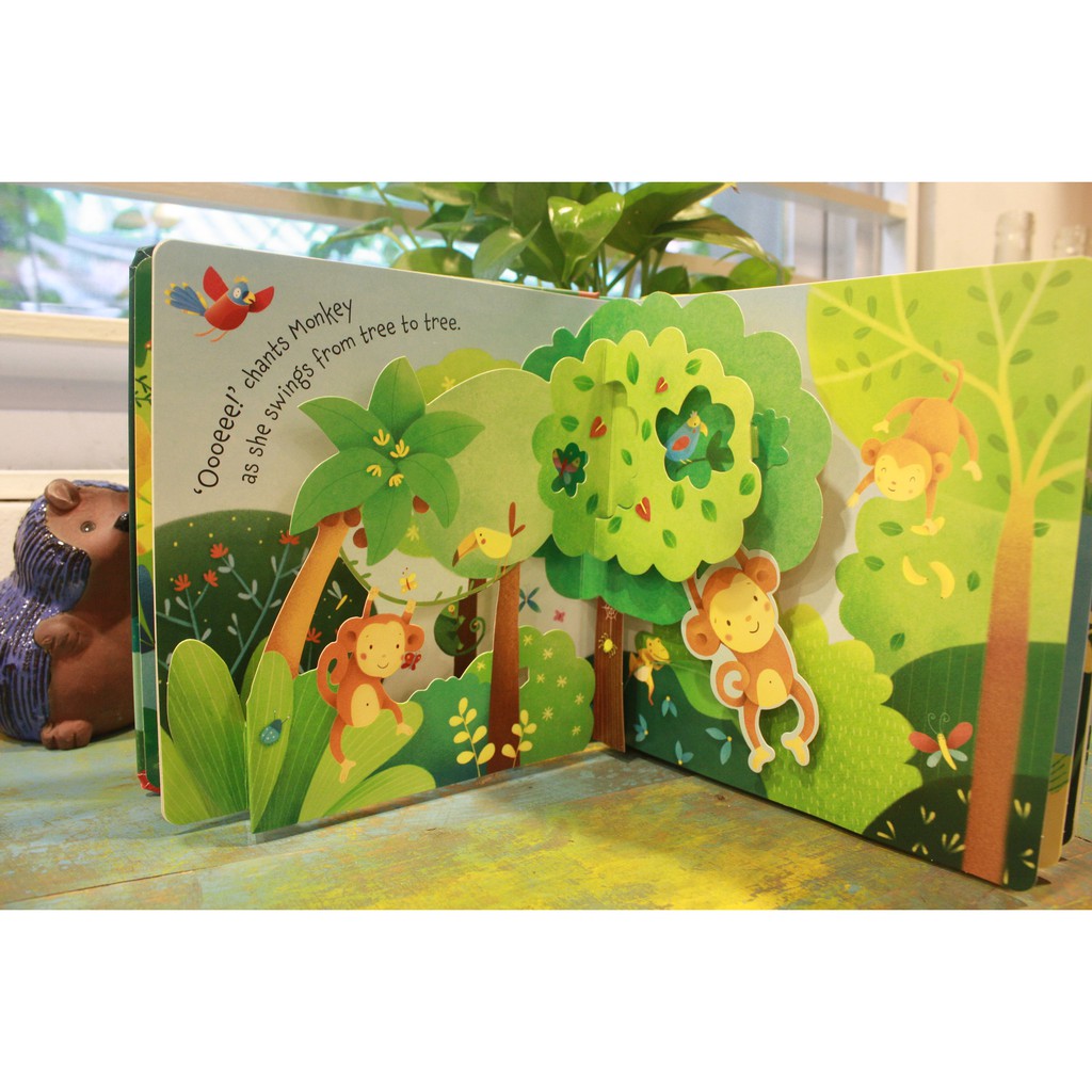 Sách Usborne - Pop Up Jungle