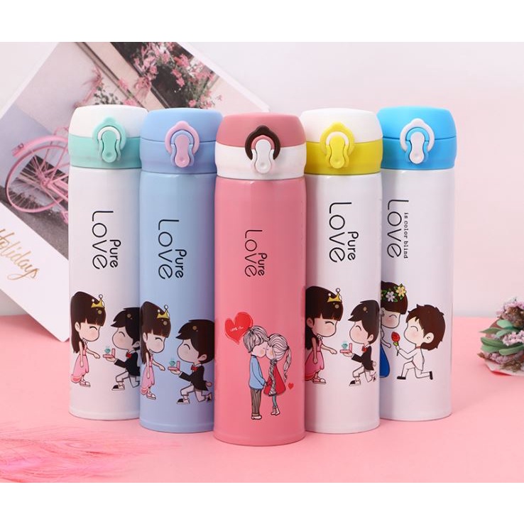 Bình Giữ Nhiệt Pha Trà Cầm Tay Mẫu LOVE