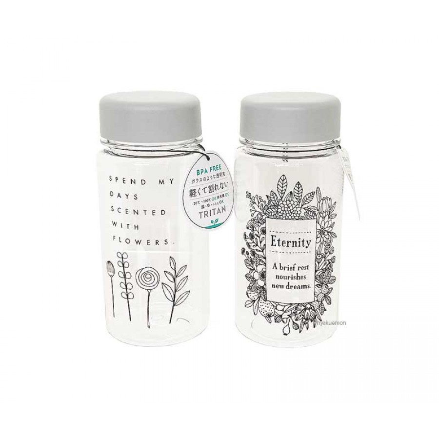 [Hỏa Tốc HN] Bình đựng nước cho bé cao cấp có nắp đậy chống sặc 380ml nhựa trong Nội địa Nhật Bản