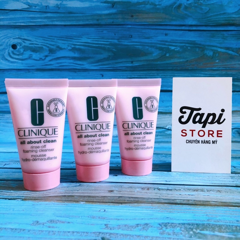 Sữa rửa mặt tạo bọt Clinique rinse off foaming clenaser