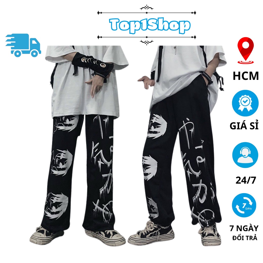 Quần ống rộng nam nữ Top1shop