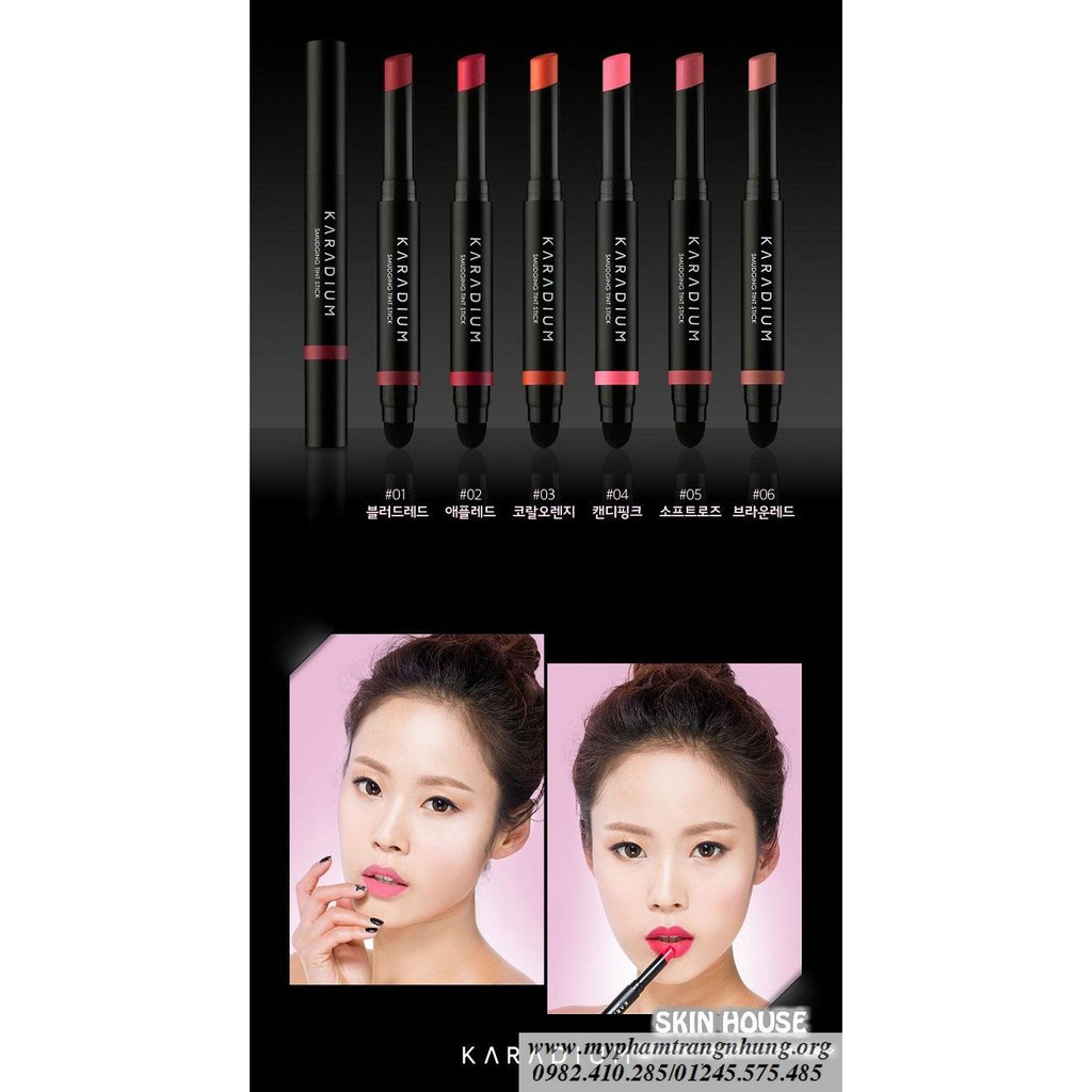 [Giá Sỉ] Son thỏi 2 đầu KARADIUM SMUDGING TINT STICK