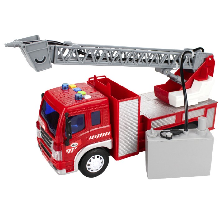 Mô hình xe đồ chơi ô tô cứu hỏa phun được nước thật có âm thanh và đèn xe đồ chơi trẻ em