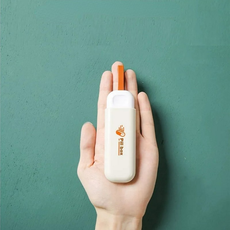 Hộp Đựng Thuốc Mini Bằng Nhựa ABS Chống Bụi Có Nắp Đậy Kích Thước 11.2*4CM