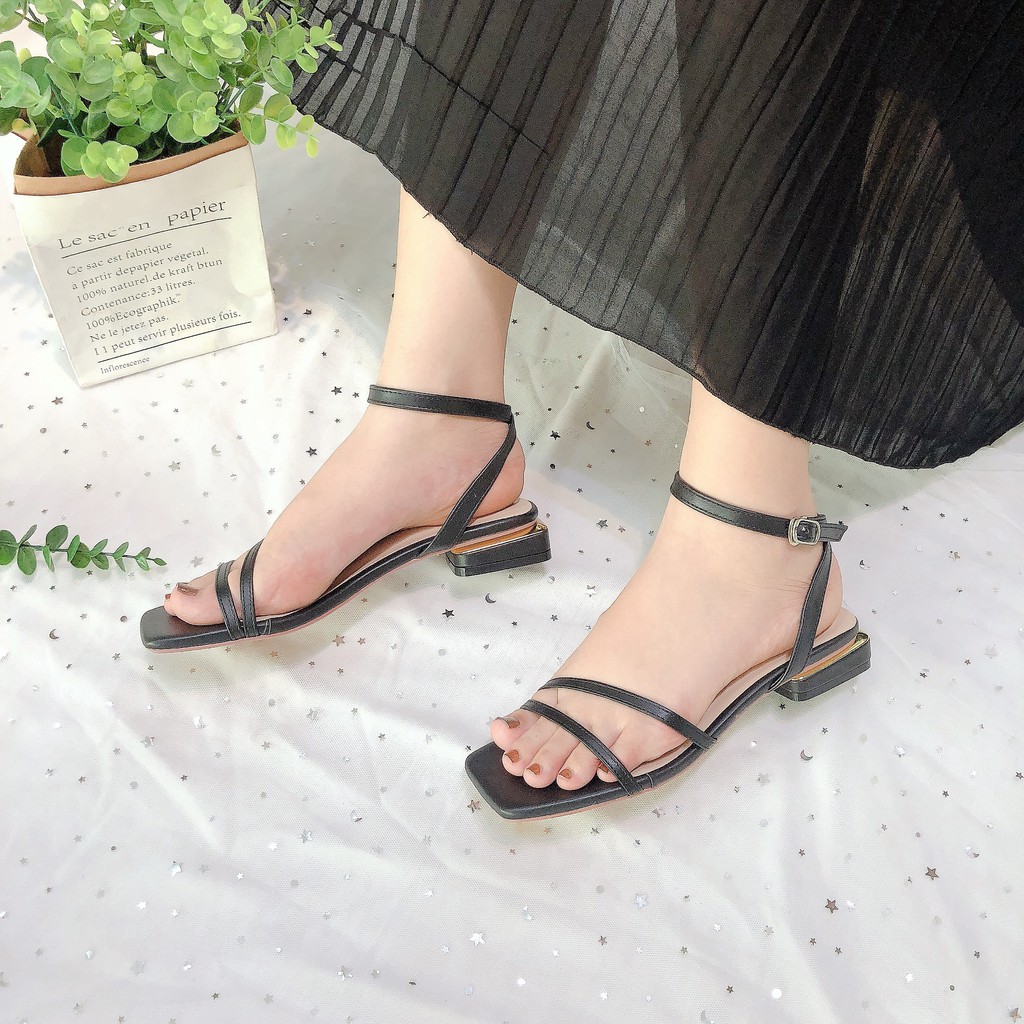 GIÀY SANDAL NỮ DUBASIC QUAI NGANG MẢNH 2P VNXK