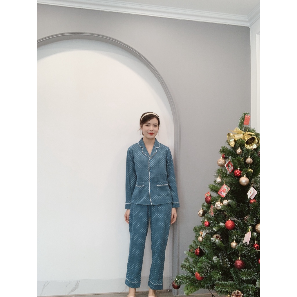 Bộ Pijama Nhung Tăm Chấm Bi Cao Cấp Min House | BigBuy360 - bigbuy360.vn