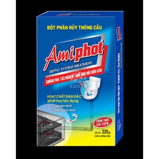 Bột phân hủy bồn cầu Amiphot 220g