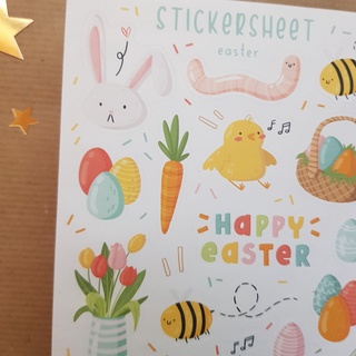 Sticker Sheet - Easter - Chuyên dán sổ | Bullet Journal Stickers, Decorative Sticker, Easter Sticker, Spring Sticker
