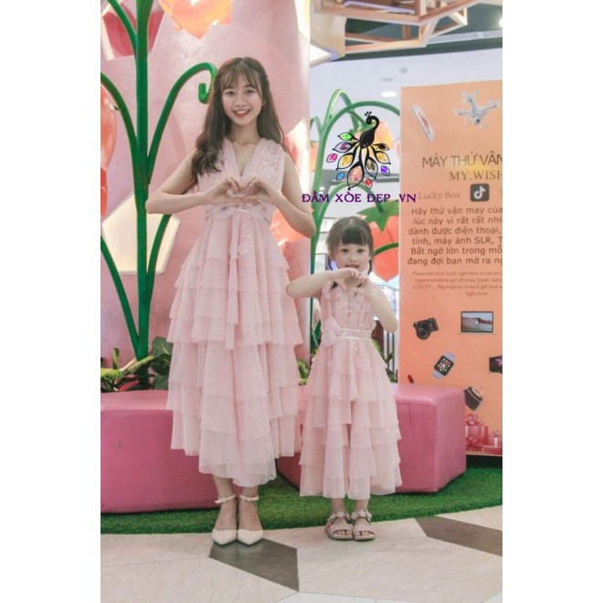 sét váy cao cấp mẹ và bé tien1283shop