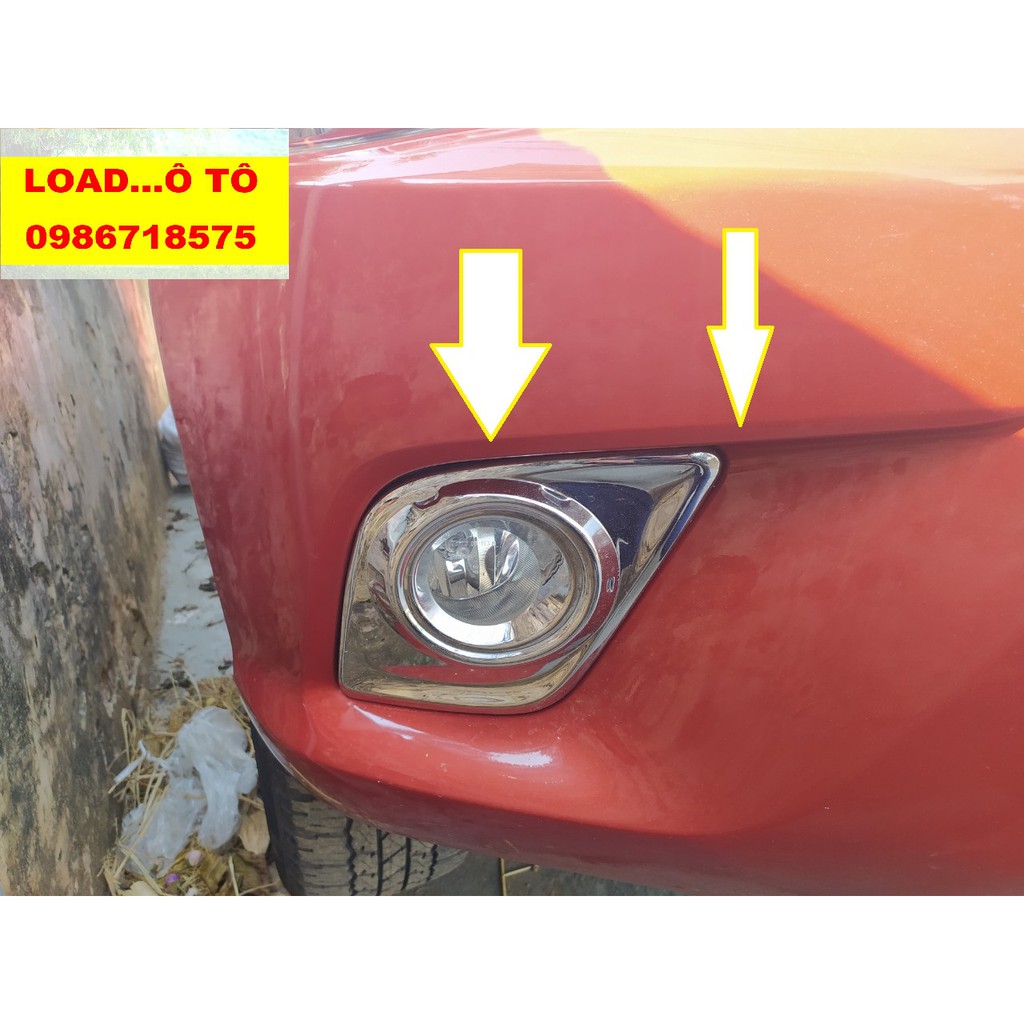 Bộ Ốp Đèn Gầm Xe Toyota Hilux 2018-2019,2020 Mạ crom