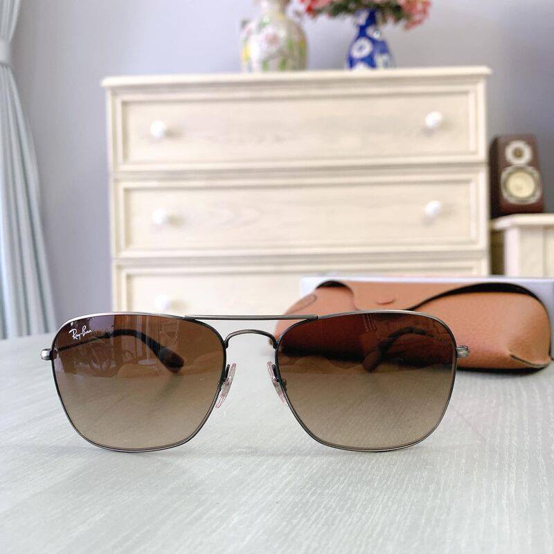 Kính mát Rayban RB3610 913913 mắt nâu, viền kim loại ⚜️Hàng Authentic⚜️