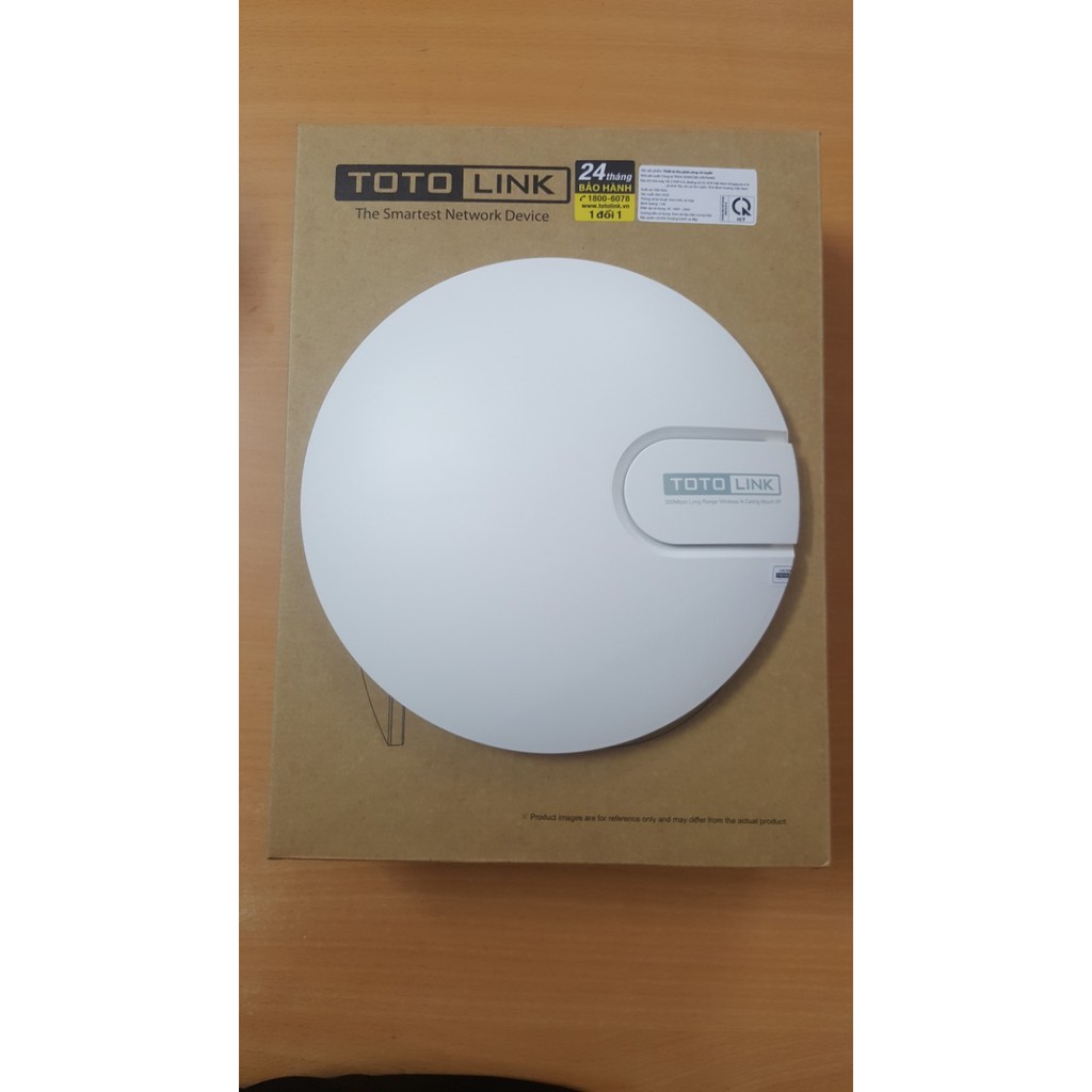 Bộ phát WiFi ốp trần Toto link N9-V2 chuẩn N tốc độ 300Mbps - Hàng Chính Hãng