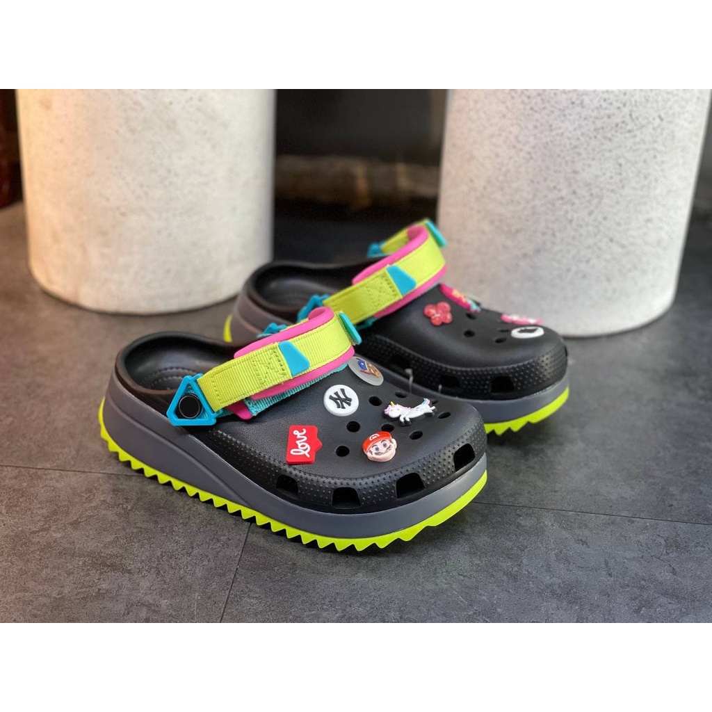 Dép Cross Unisex Hiker Clog Chính Hãng, Dáng đế cao, Đúc keo ép nhiệt chắc chắn, Thiết kế mới phối quai vải độc đáo | BigBuy360 - bigbuy360.vn