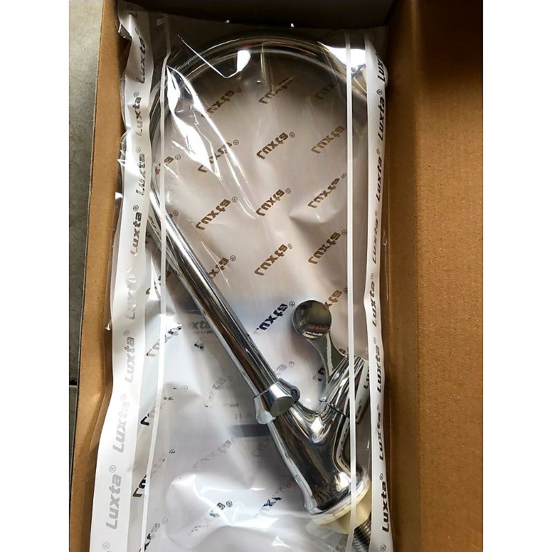 Vòi rửa chén lạnh Luxta L3105 đồng thau mạ crôm bóng BH 36 tháng