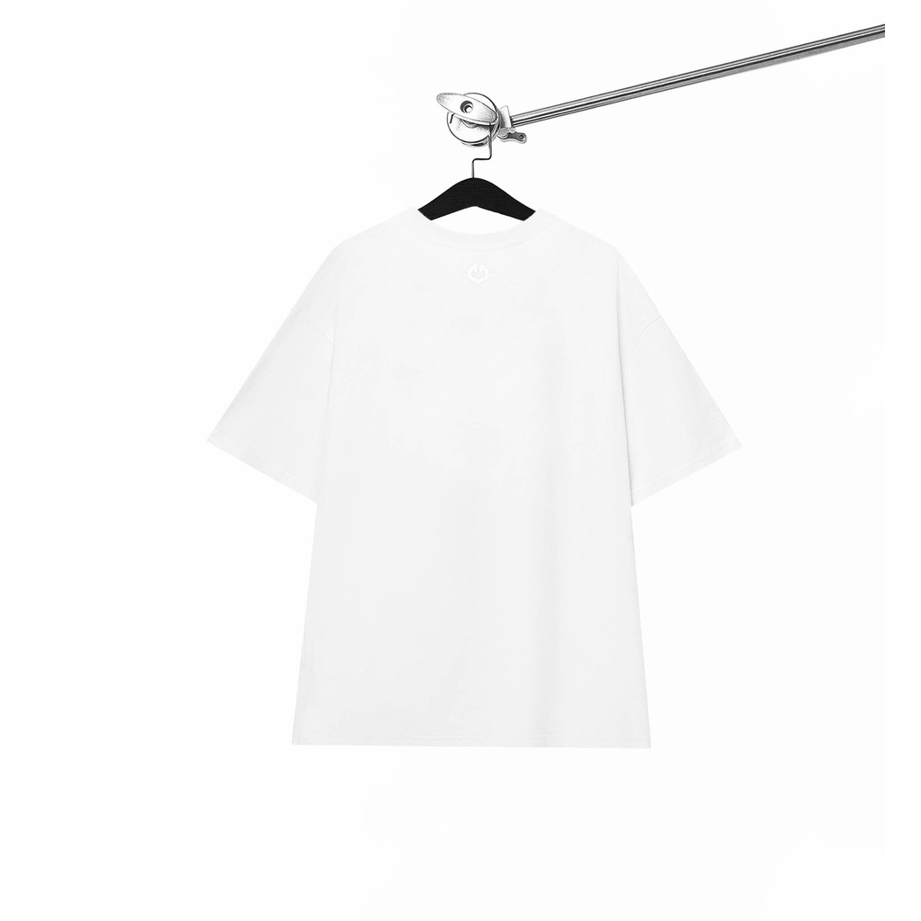 Áo Thun Tay Lỡ Local Brand KABIT BASIC 2023 Unisex Nam Nữ - Trắng/Đen