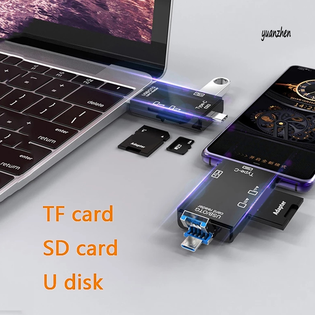 Đầu Đọc Thẻ Nhớ Usb 2.0 Type-C 3 Trong 1 Đa Năng | BigBuy360 - bigbuy360.vn
