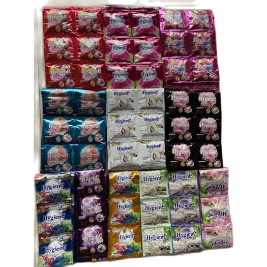 Nước xả làm mêm vải Hygiene dây 12 gói/20ml thơm lâu,bền màu,giữ hương lâu