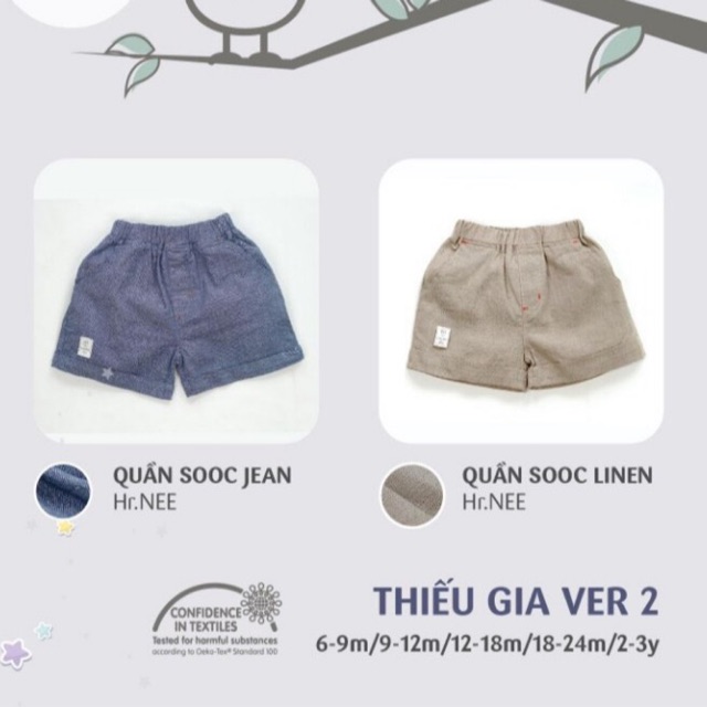 Quần jean Hrnee cho bé - Quần sooc jean - BST HRNEE thiếu gia