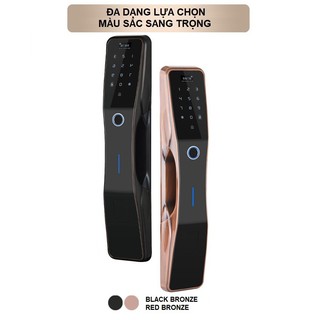 Khóa cửa vân tay điện tử tự động PROLOK-03 vân tay 360, mở khóa siêu nhạy, thẻ từ, mật mã, chìa cơ