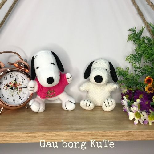 Gấu bông chó Snoopy móc khóa, hít treo