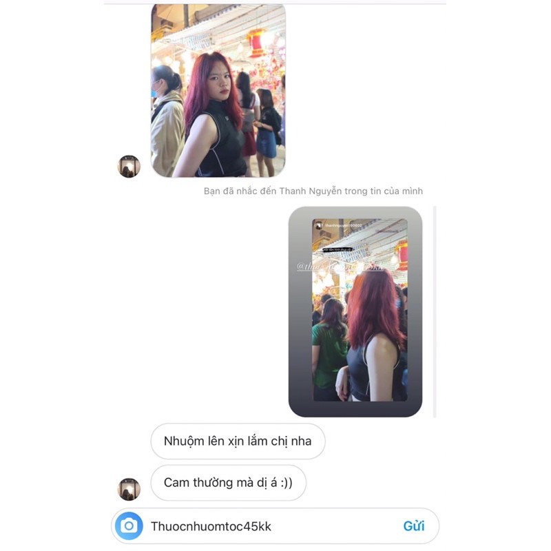 Thuốc nhuộm tóc màu Nâu đỏ hồng (không tẩy) có feedback | BigBuy360 - bigbuy360.vn