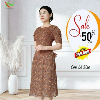 Đầm Suông Voan Hai Lớp Trẻ Trung Duyên Dáng DL751