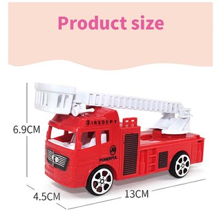 Xe cứu hỏa trang trí bánh