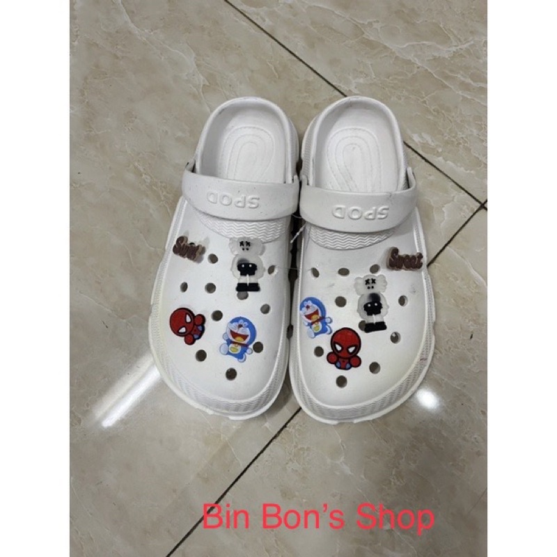 Dép sục stickers nam nữ 36-43/Dép sục cross siêu nhẹ nam nữ